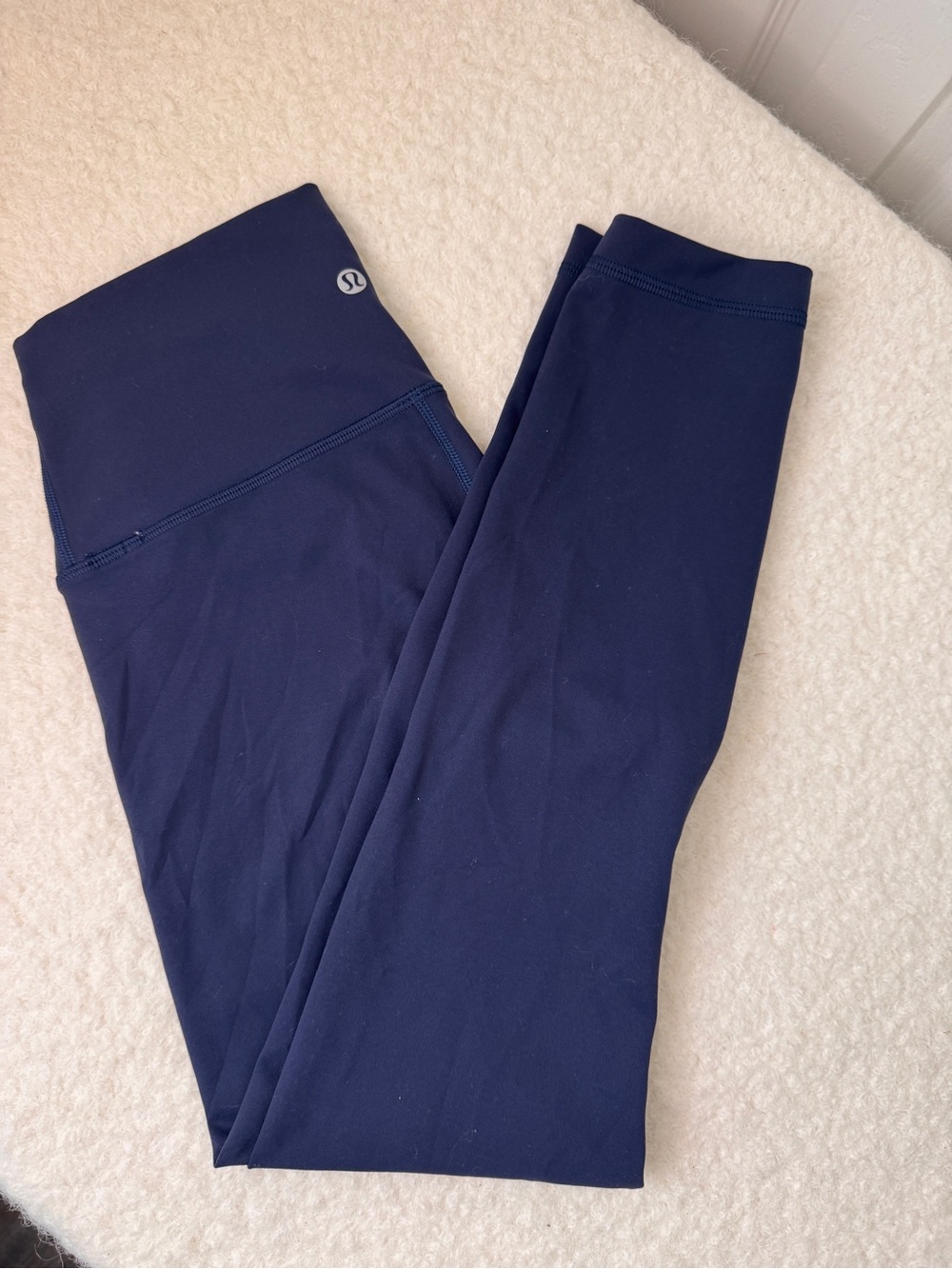 Lululemon Navy High-Rise Leggings size 6 and like new.